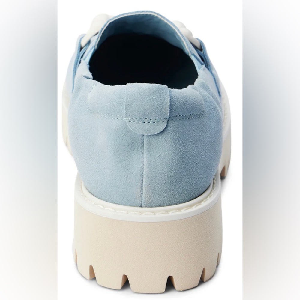 Matisse Light Blue Suede Chunky Loafer w/ White Sole - Size 7 - Picture 5 of 9